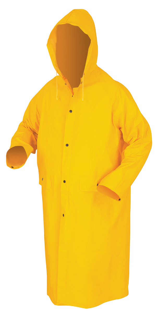 Classic Series Waterproof Yellow Raincoat with Detachable Hood - Rain Wear